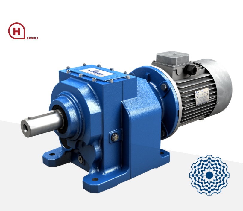 Cast iron helical gear reducer